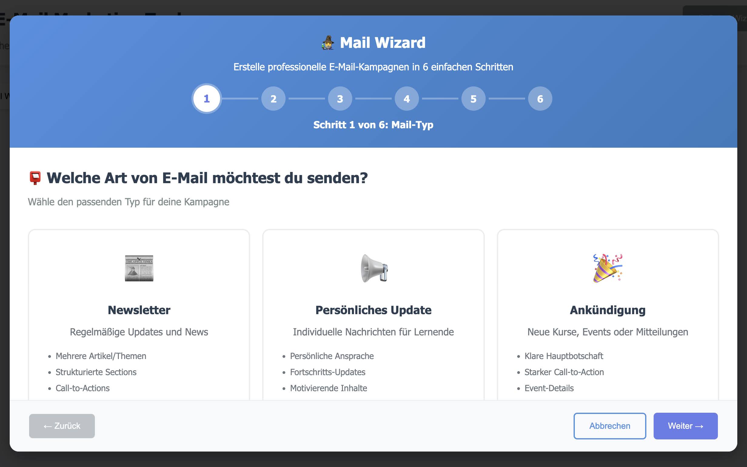 Custom Mailmarketing Tool