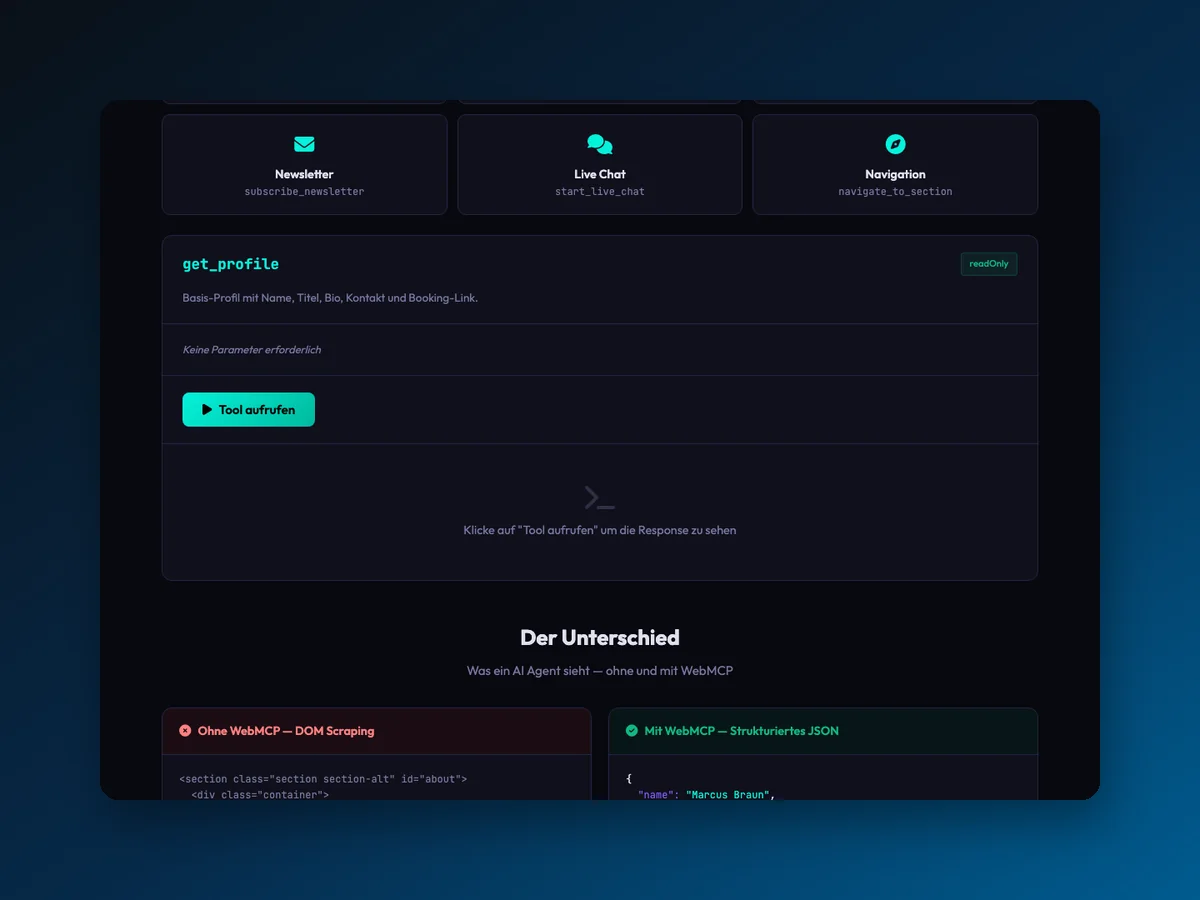 WebMCP Playground